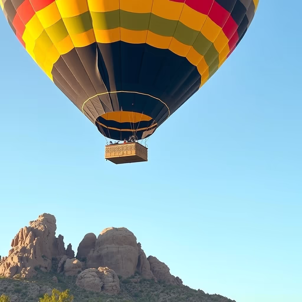 Hot-air balloon over the Sonoran Desert